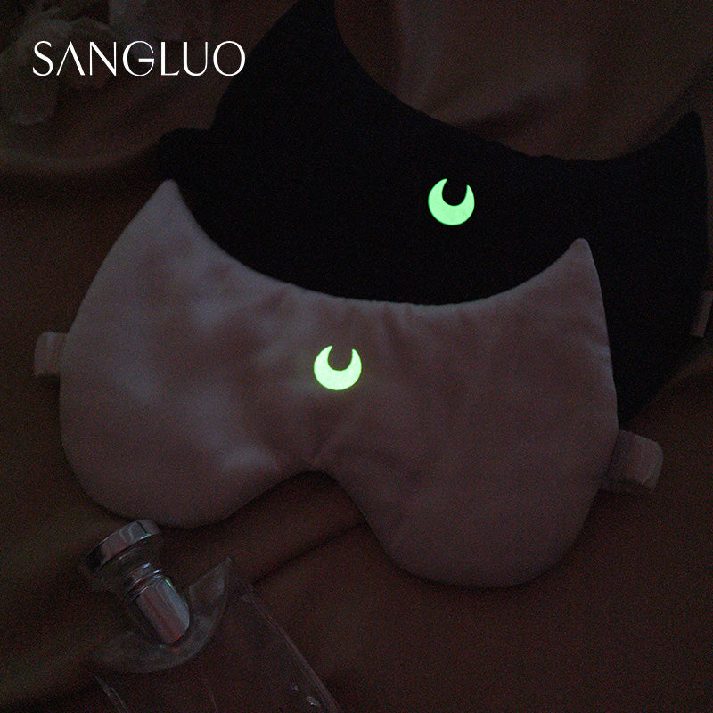Moon Warrior Luminous Silk Eye Mask 100% Mulberry Silk