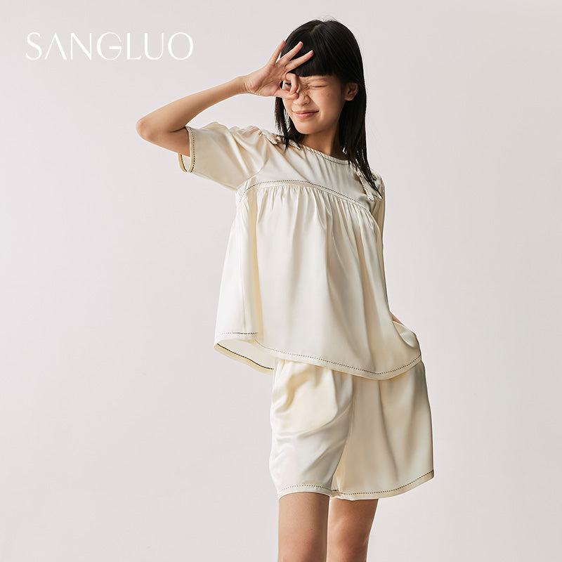 Fun Series Silk Women Pajamas Set