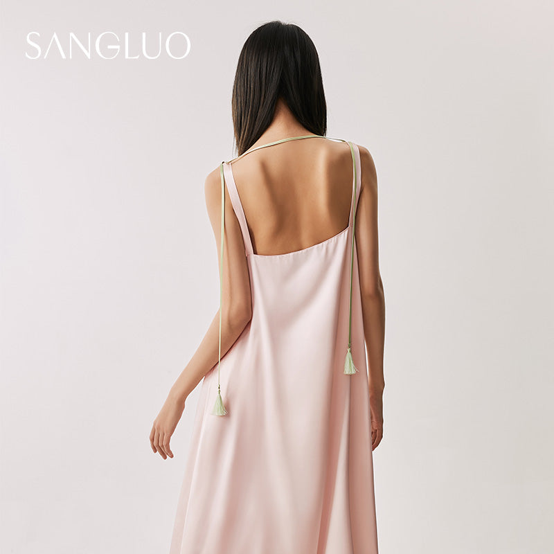 The Dream Of Butterfly Silk Slip Dress