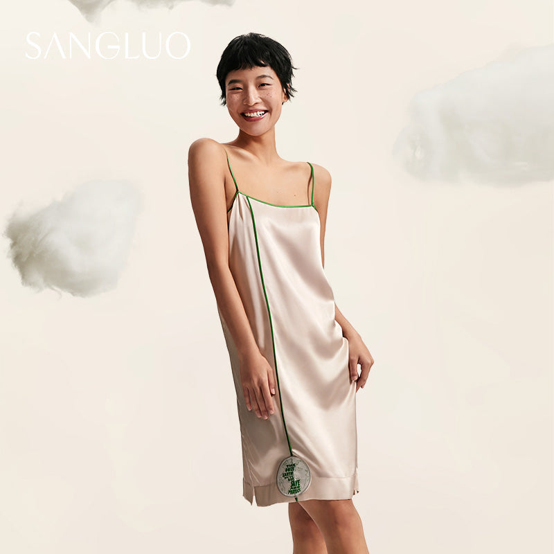 "Hug the Earth" Earth Day Silk Nightdress