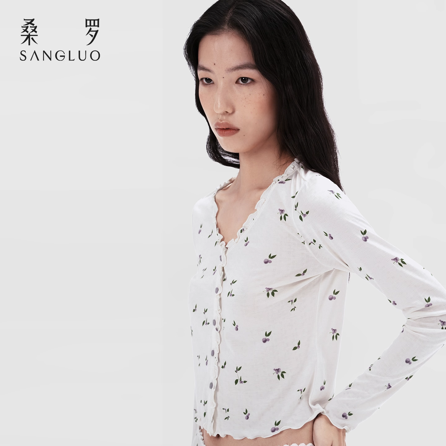 100% mulberry silk halter dress long-sleeved cardigan