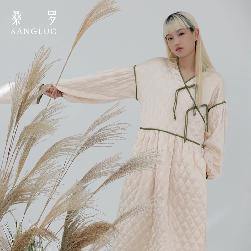 100% mulberry silk women's home wear thickened for autumn and winter