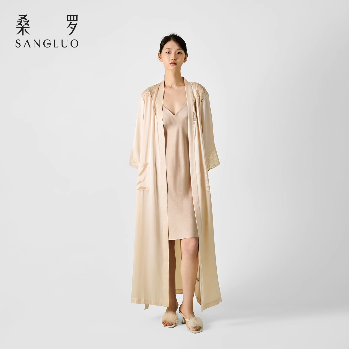 100% mulberry silk home wear and silk bathrobes