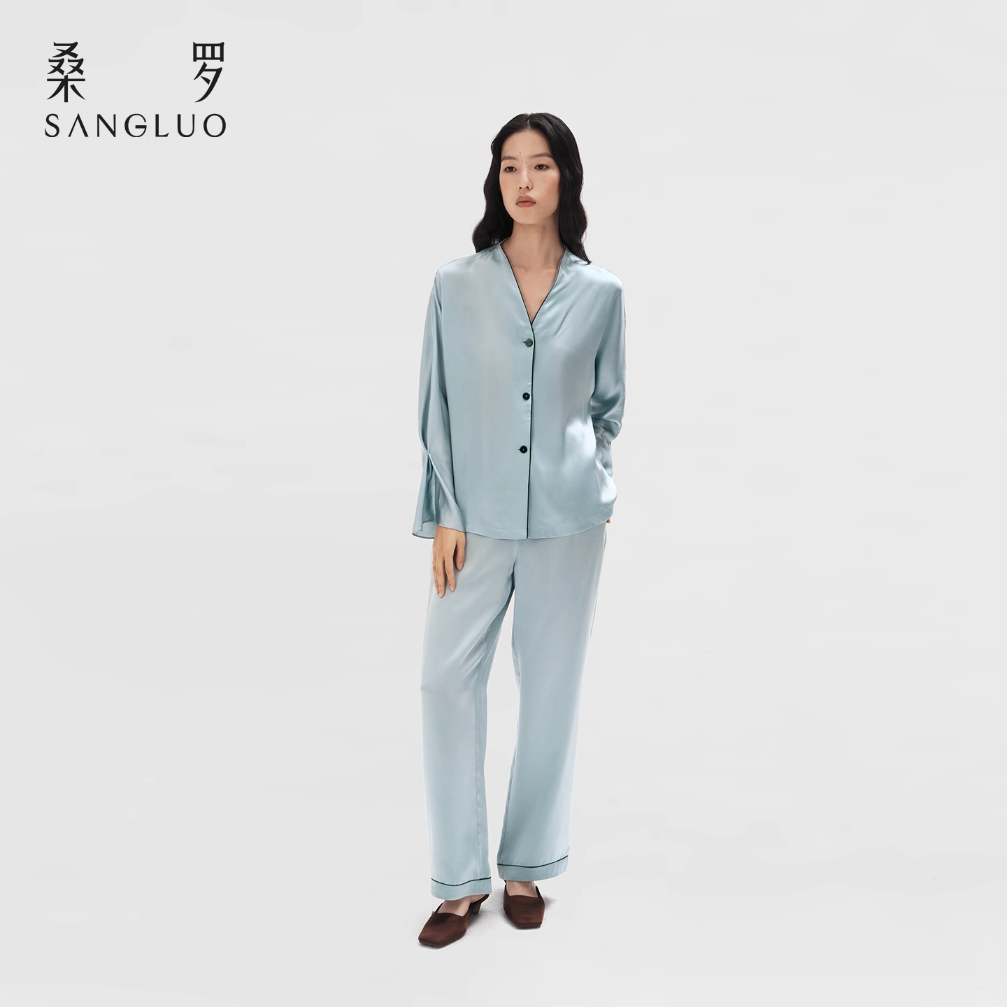 100% mulberry silk home wear and silk pajamas set