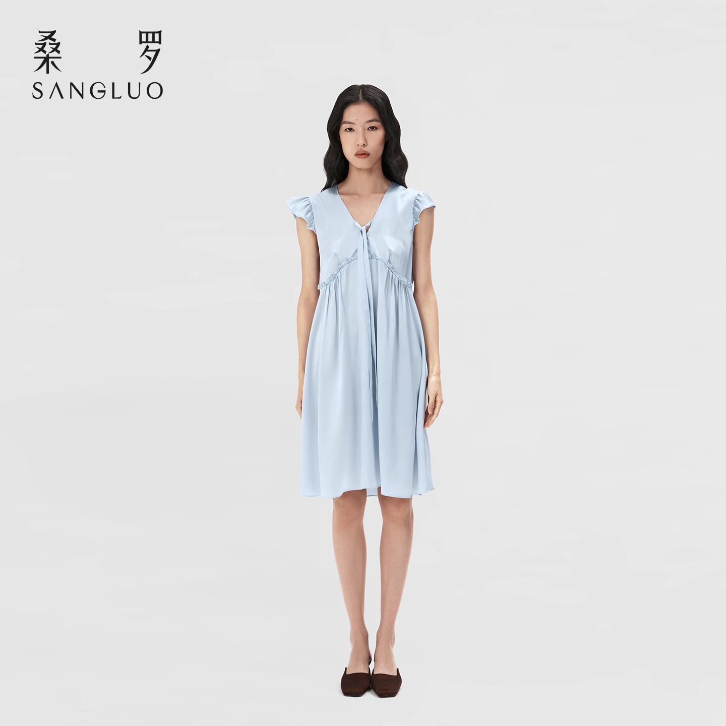 100% mulberry silk dress for home wear