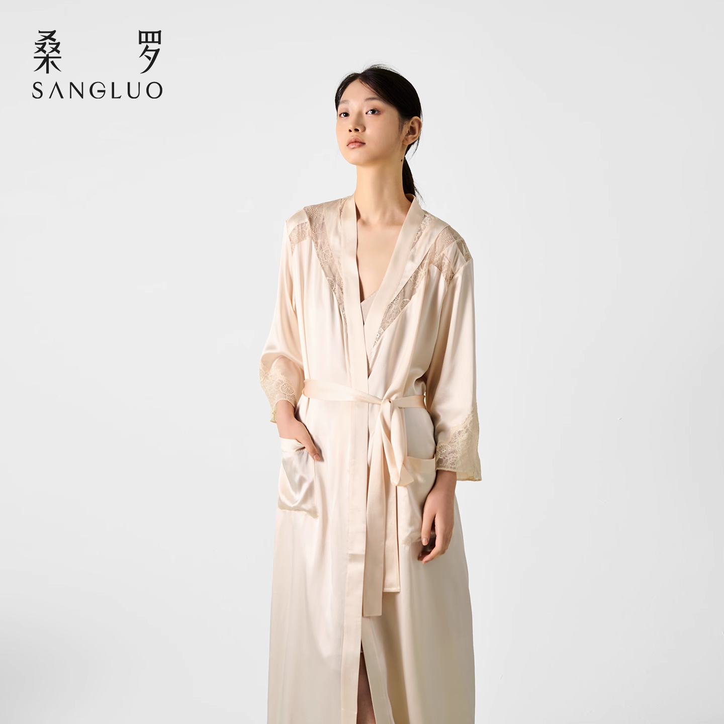 100% mulberry silk home wear and silk bathrobes