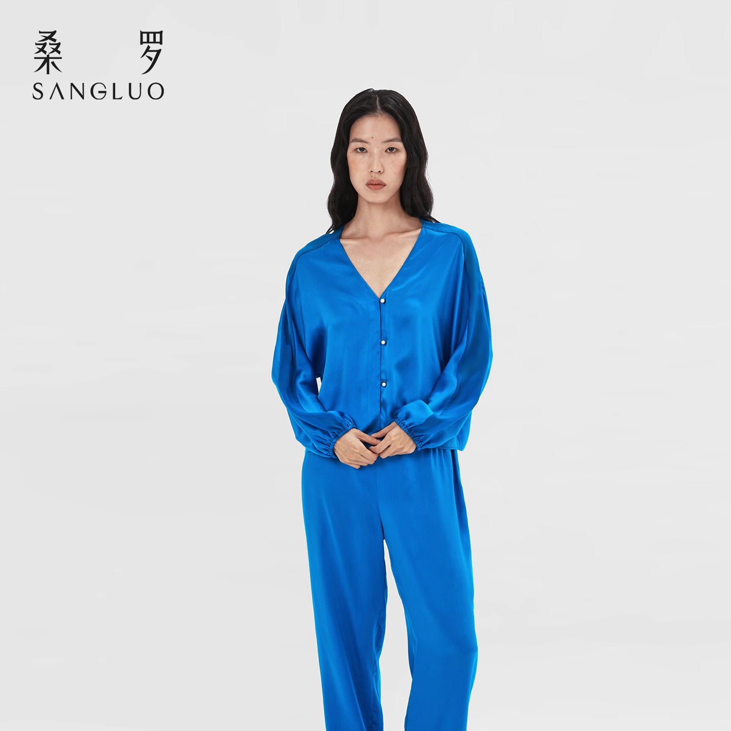 100% mulberry silk home wear and silk pajamas set
