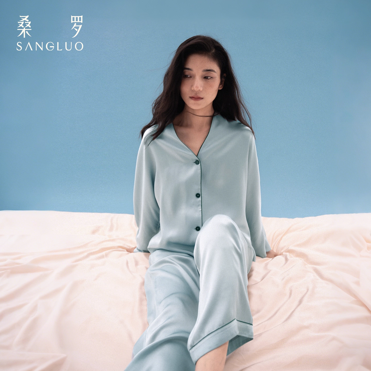 100% mulberry silk home wear and silk pajamas set
