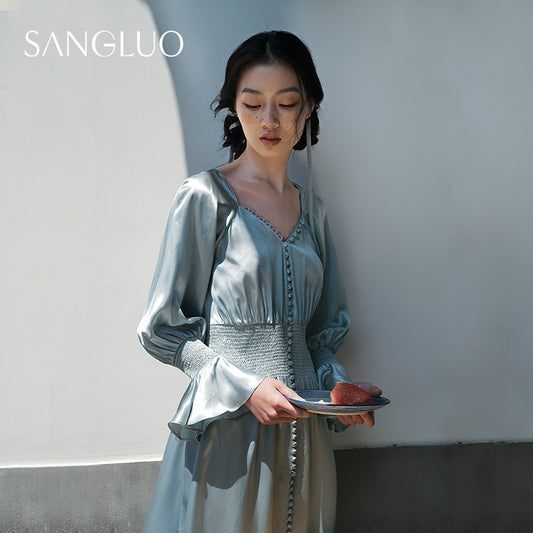 19MM Vintage Silk Blouse Dress