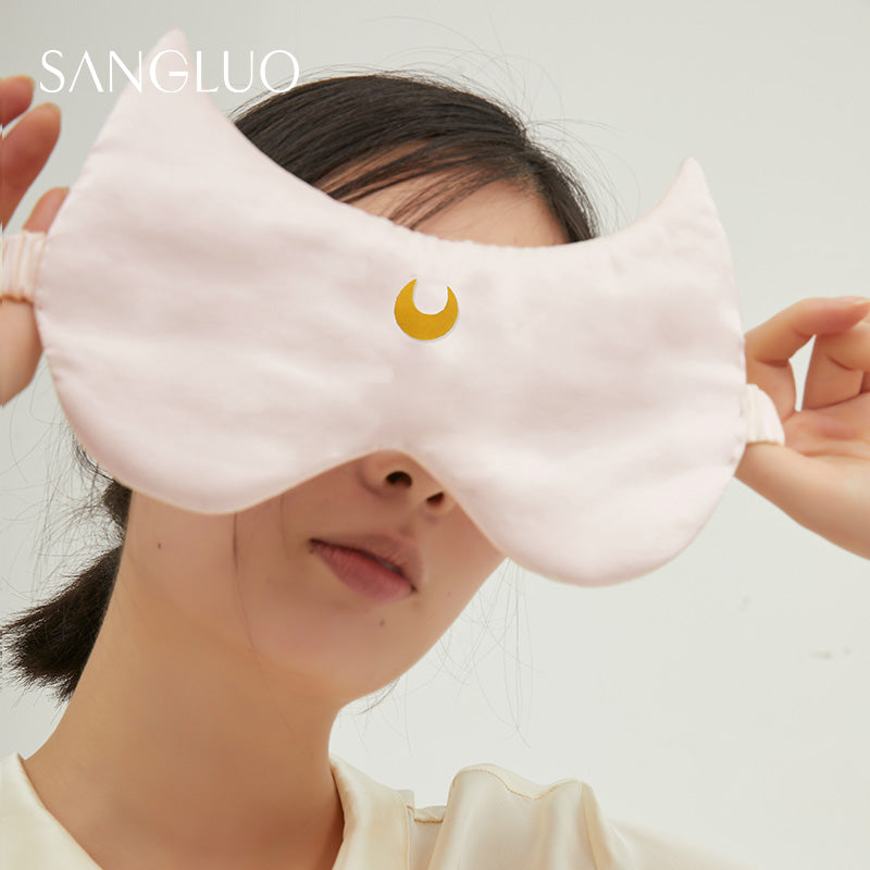 Moon Warrior Luminous Silk Eye Mask 100% Mulberry Silk